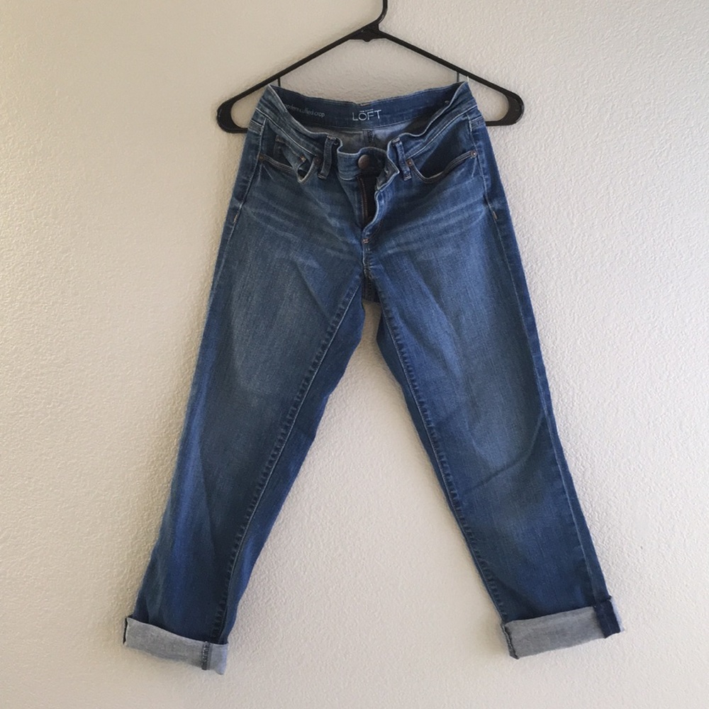 Loft Women’s cuffed crop jeans